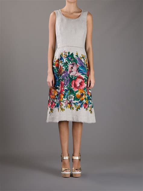 dolce gabbana floral drops|dolce and gabbana floral print dress.